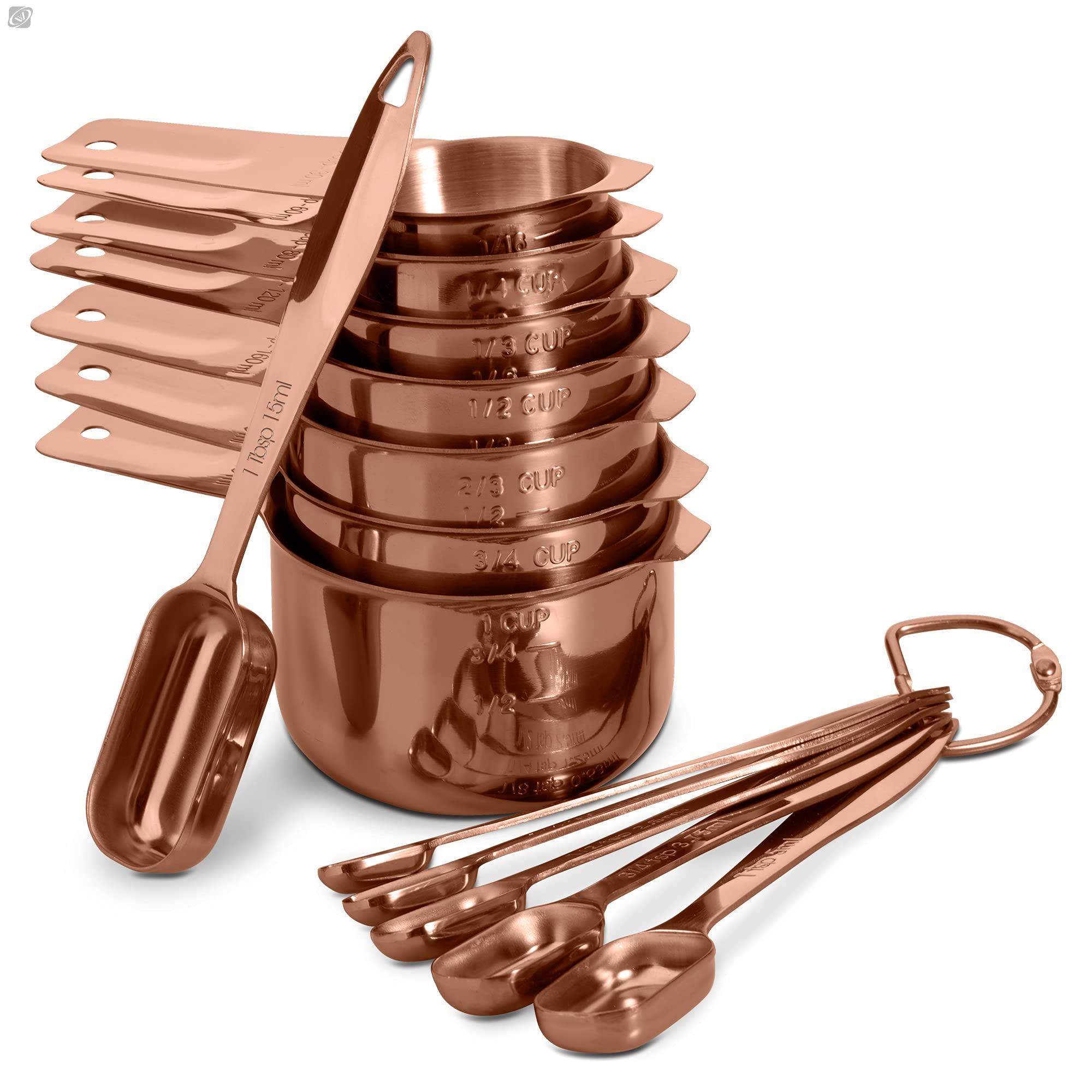 Coffee Tea Sugar Set - 13 Pcs Measuring Spoons Set Stainless