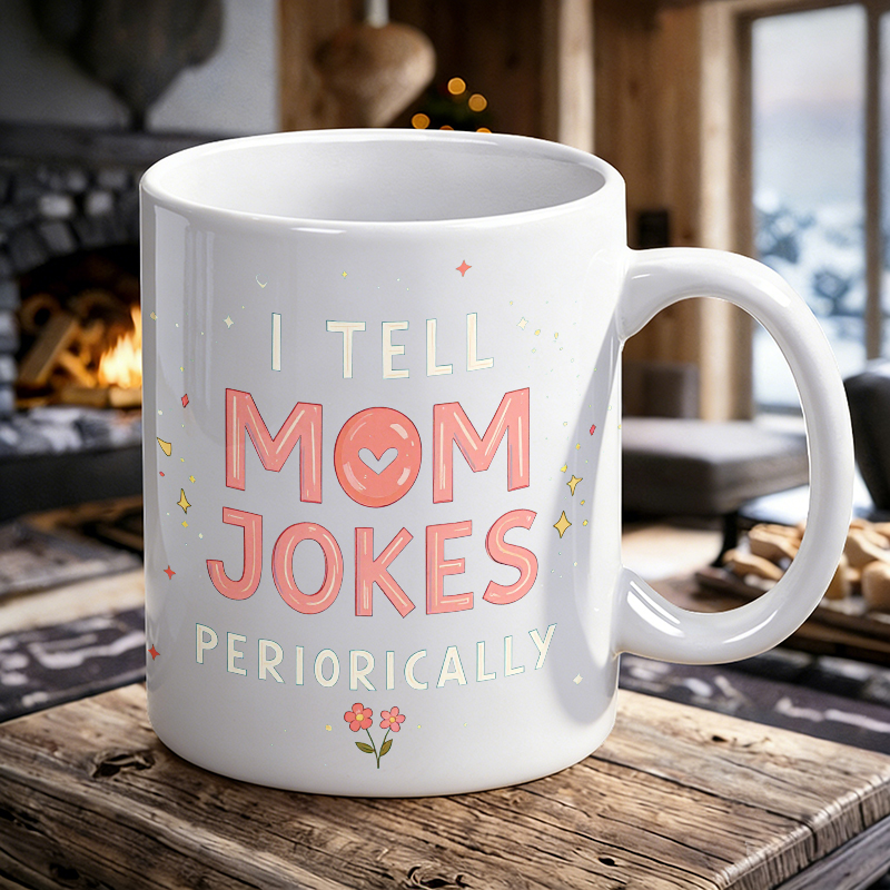Cup & Mug Set, I Tell Mom Joke - Coffee Tea Jokes 评论和价格