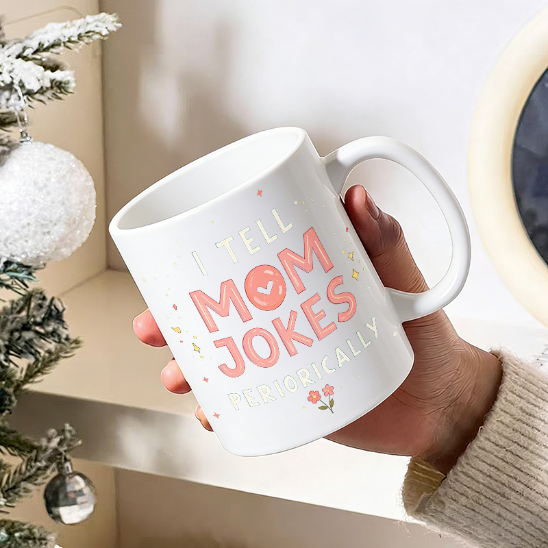 Cup & Mug Set, I Tell Mom Joke - Coffee Tea Jokes 评论和价格