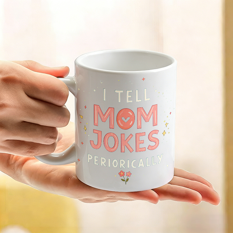 Cup & Mug Set, I Tell Mom Joke - Coffee Tea Jokes 评论和价格