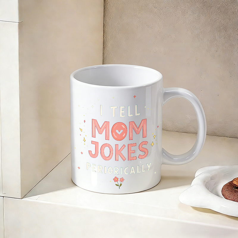 Cup & Mug Set, I Tell Mom Joke - Coffee Tea Jokes 评论和价格