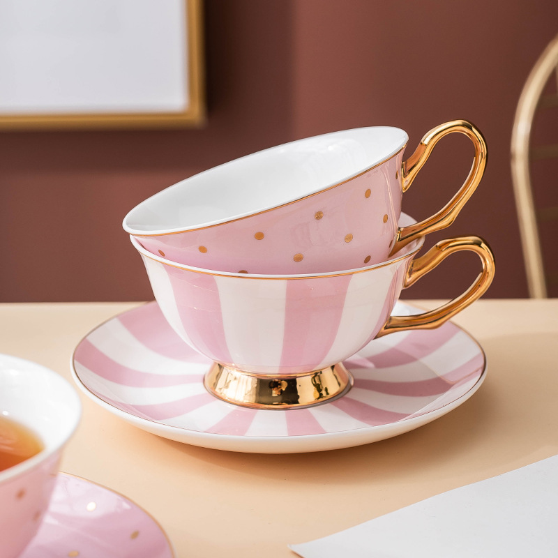 Ceramic Pink Coffee Mugs with  - Water Tea And Coffee 评论和价格