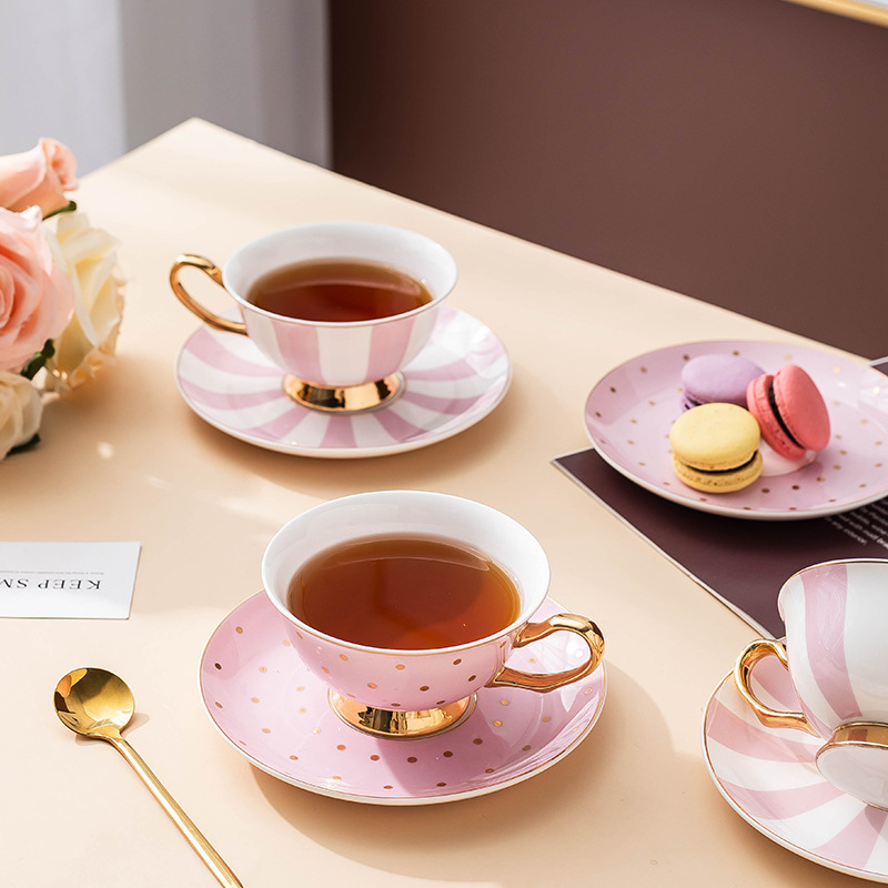Ceramic Pink Coffee Mugs with  - Water Tea And Coffee 评论和价格
