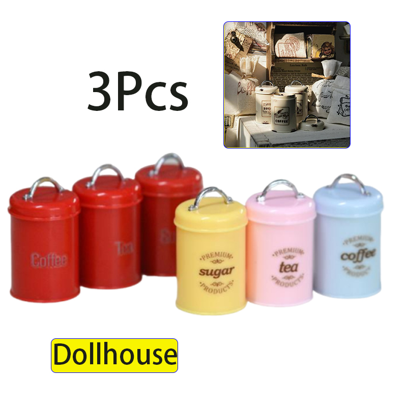3Pcs Miniature Dollhouse Mini  - Coffee Y Tea 评论和价格