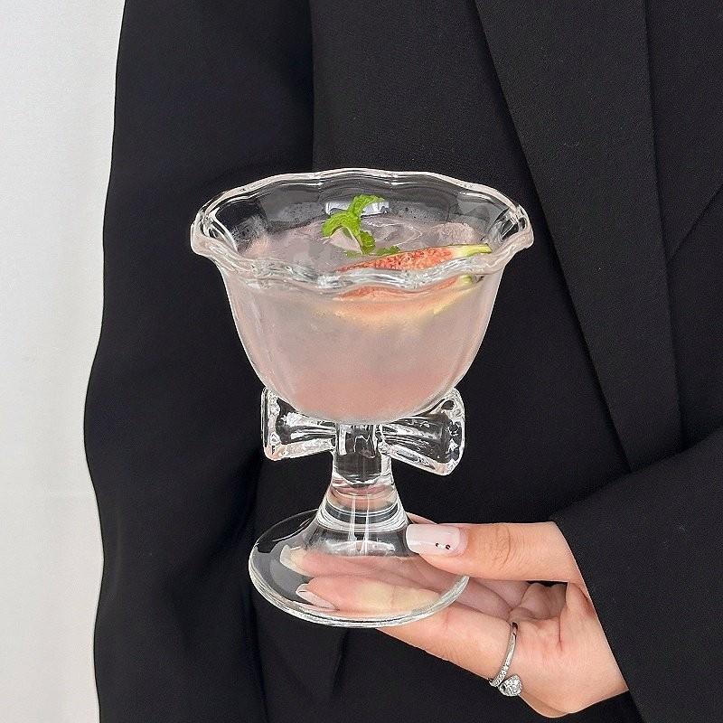 New Bow Glass Cute Water Cup C - Water Tea And Coffee 评论和价格