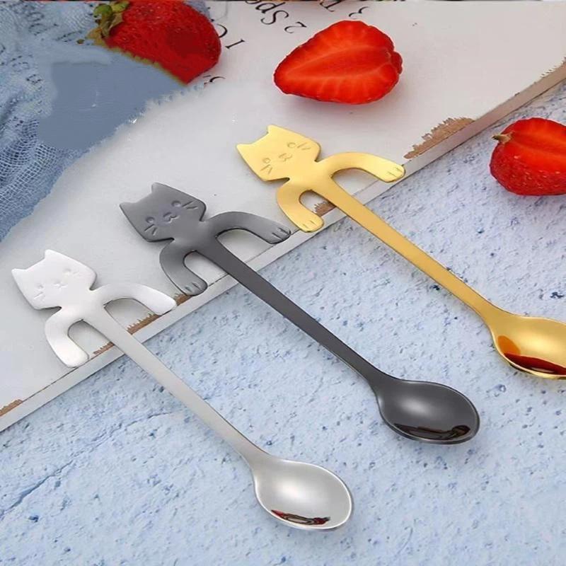 *1Pcs Stainless Steel Cute Cat - Coffee Tea Love 评论和价格