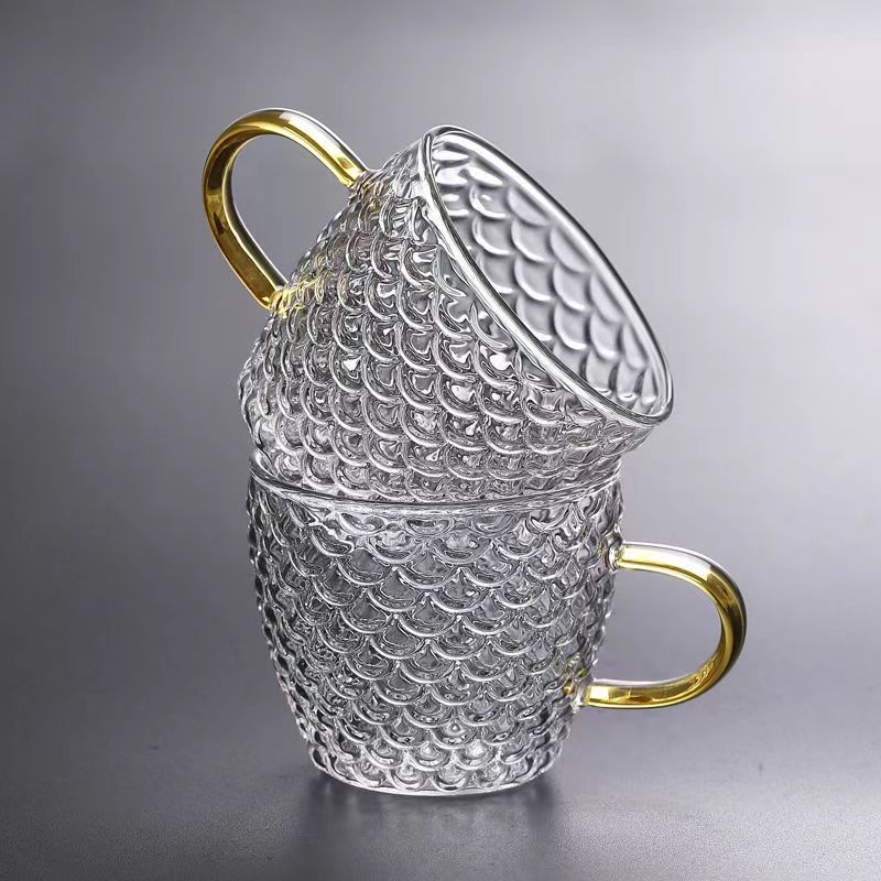 Glass Tea Cups small Cups Home - Coffee Tea Sugar Set 评论和价格