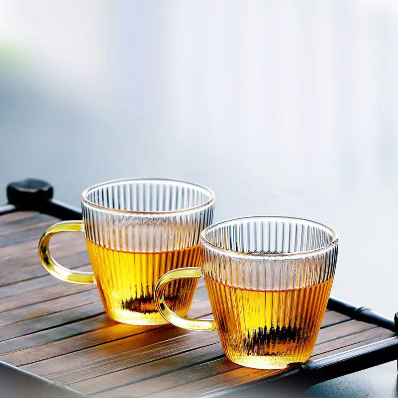 Glass Tea Cups small Cups Home - Coffee Tea Sugar Set 评论和价格