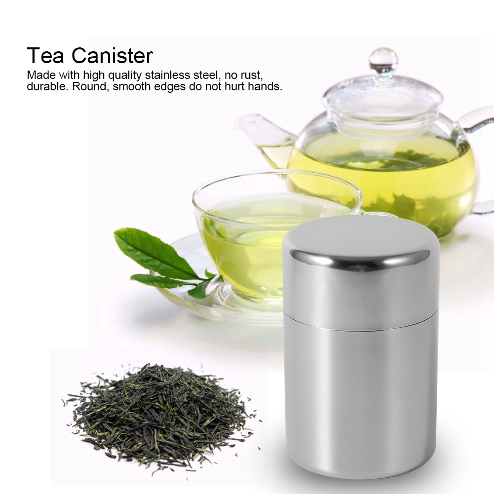 Stainless Steel Tea Tins Canis - Coffee Tea And Sugar Canisters 评论和价格