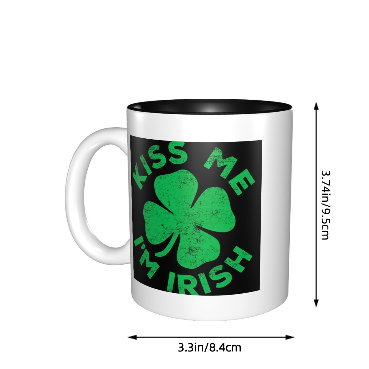 Kiss Me I'm Irish Mug Funny Ce - Coffee Tea You And Me 评论和价格