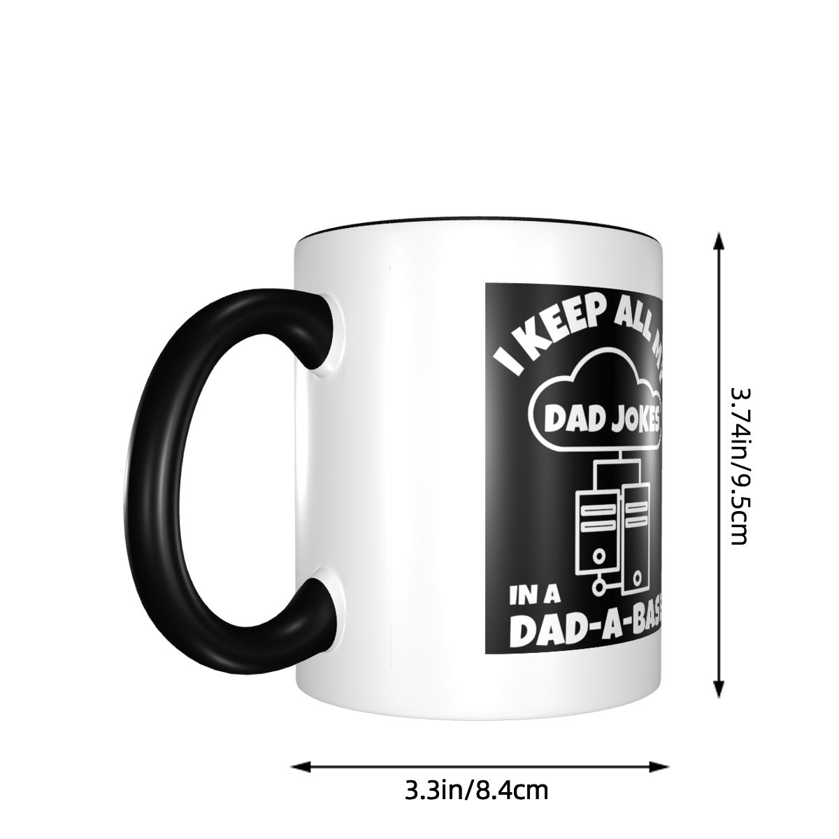 I Keep All My Dad Jokes In A D - Coffee Tea Jokes 评论和价格