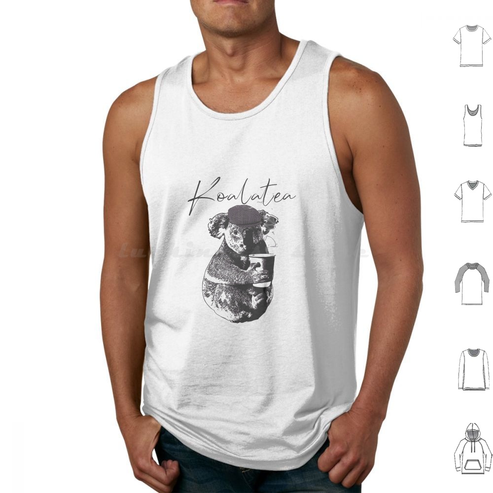 Koalatea Tank Tops Vest Sleeve - Coffee Tea Jokes 评论和价格