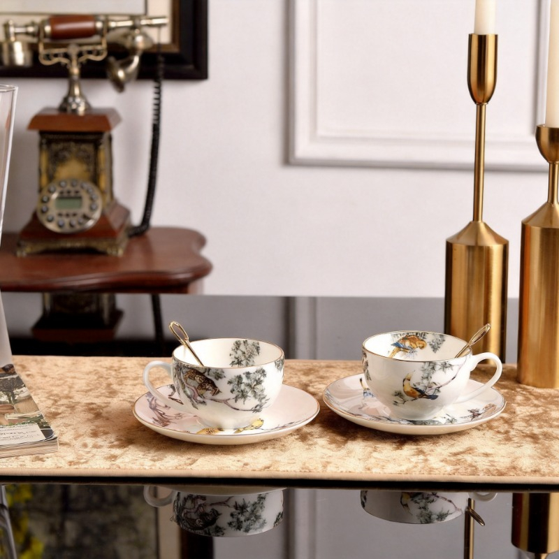 Retro British Bone China Jungl - Coffee Tea Love 评论和价格