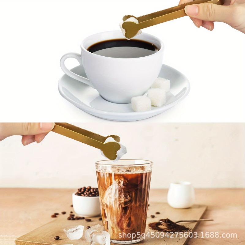 4/6PCS Stainless Steel Heart-S - Coffee Tea Sugar Set 评论和价格