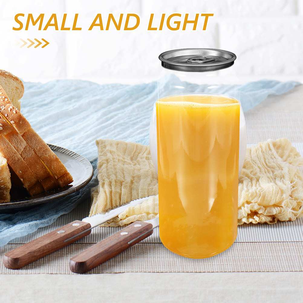 5pcs Transparent Beverage Cans - Water Tea And Coffee 评论和价格