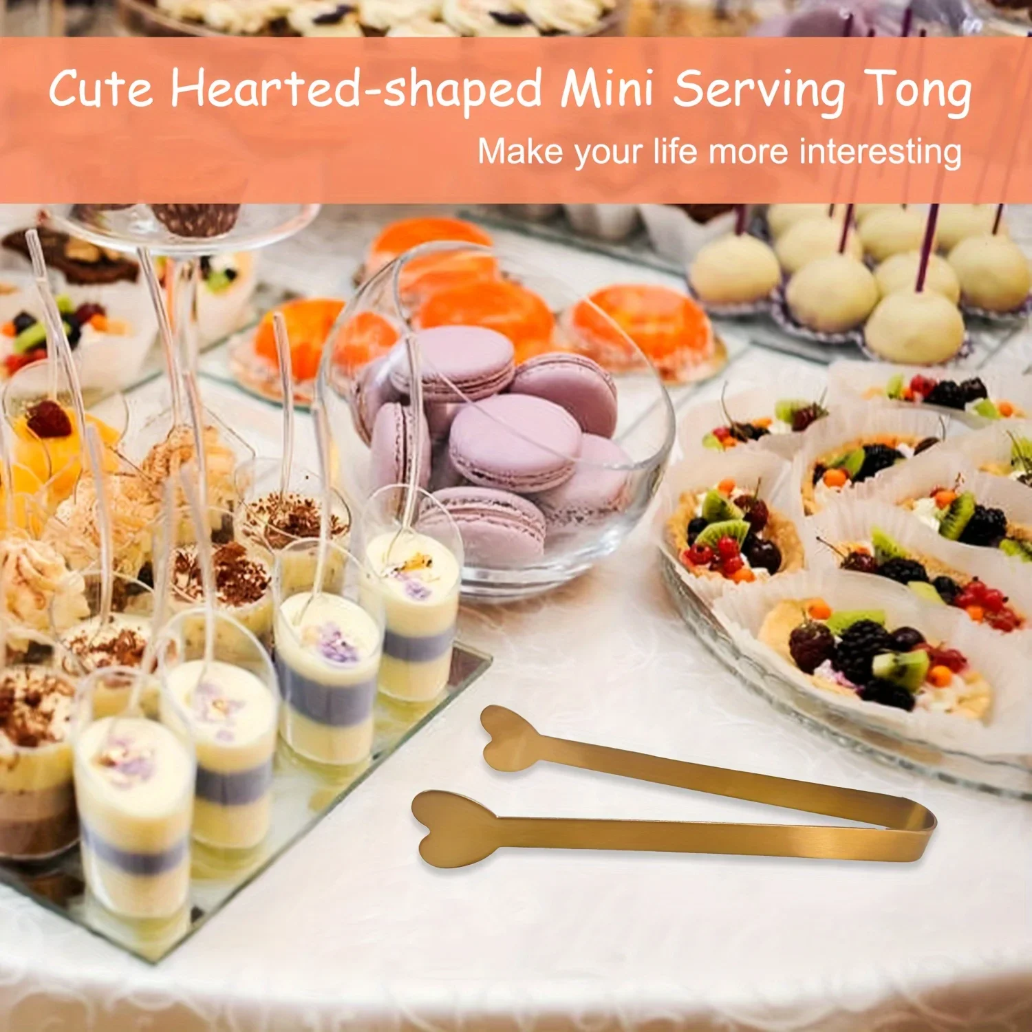Stainless Steel Heart-Shaped M - Coffee Tea Sugar Set 评论和价格