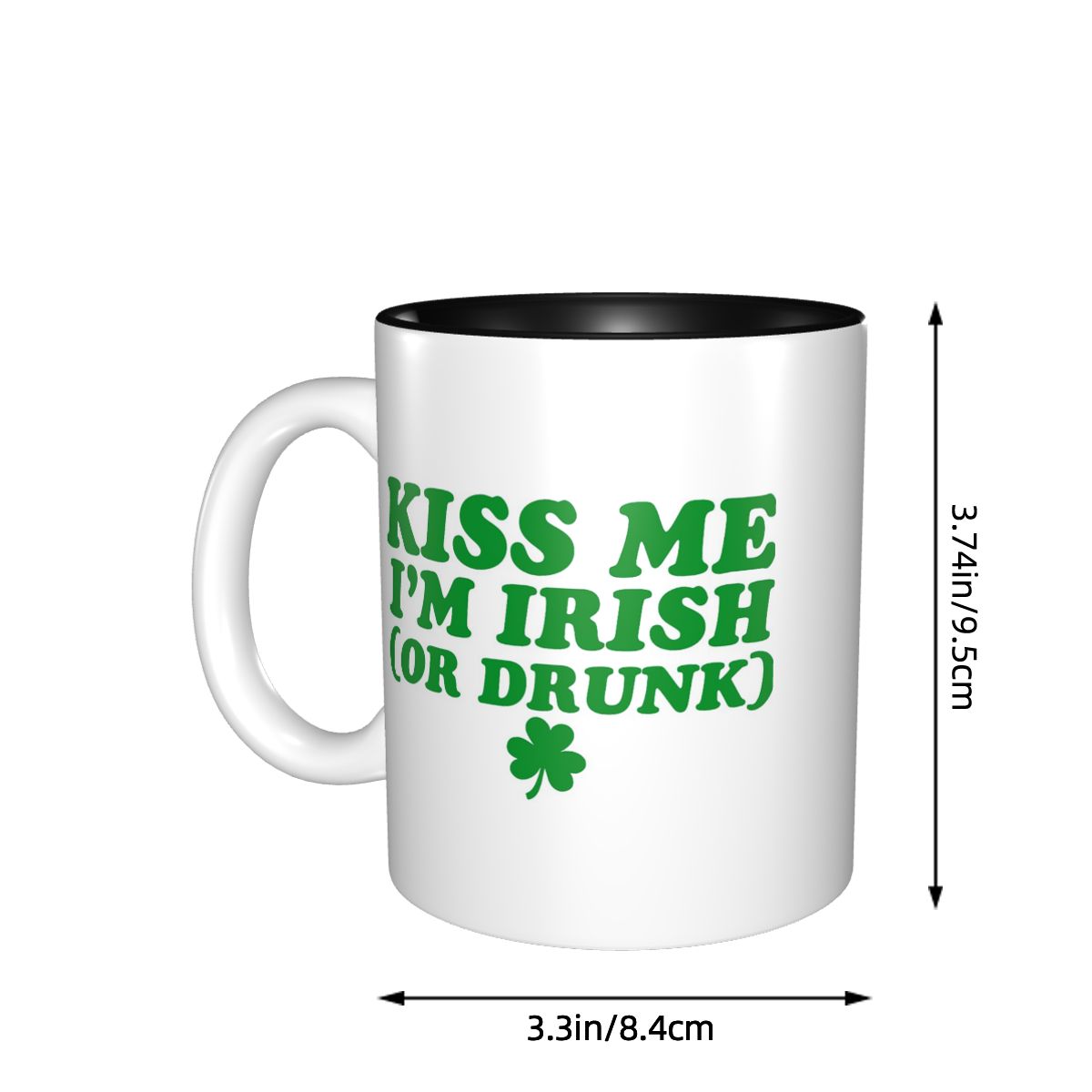 Kiss Me I'm Irish Mug Funny Ce - Coffee Tea You And Me 评论和价格