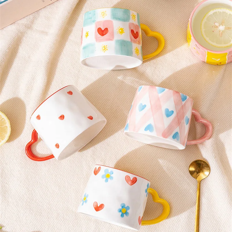 Ceramic Mug Creative Cute Hand - Coffee Tea Love 评论和价格