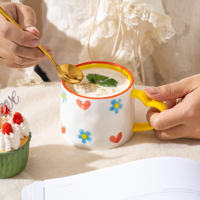 Ceramic Mug Creative Cute Hand - Coffee Tea Love 评论和价格