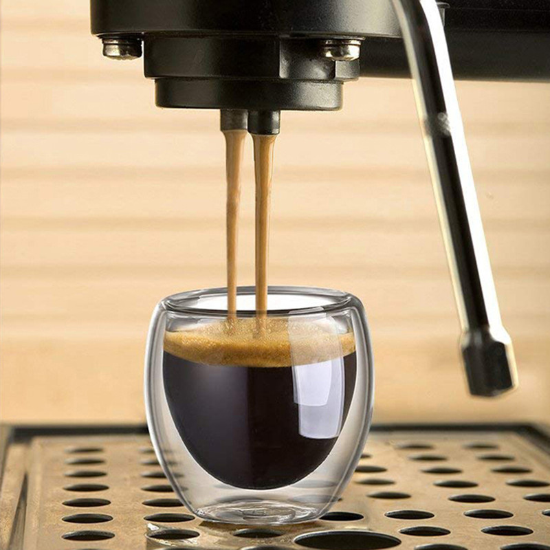 Double Walled Glass Coffee Mug - Coffee Tea Sugar Set 评论和价格