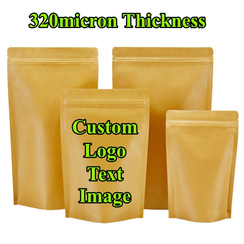 100PCS Stand-up Kraft Paper Fo - Coffee Tea House 评论和价格