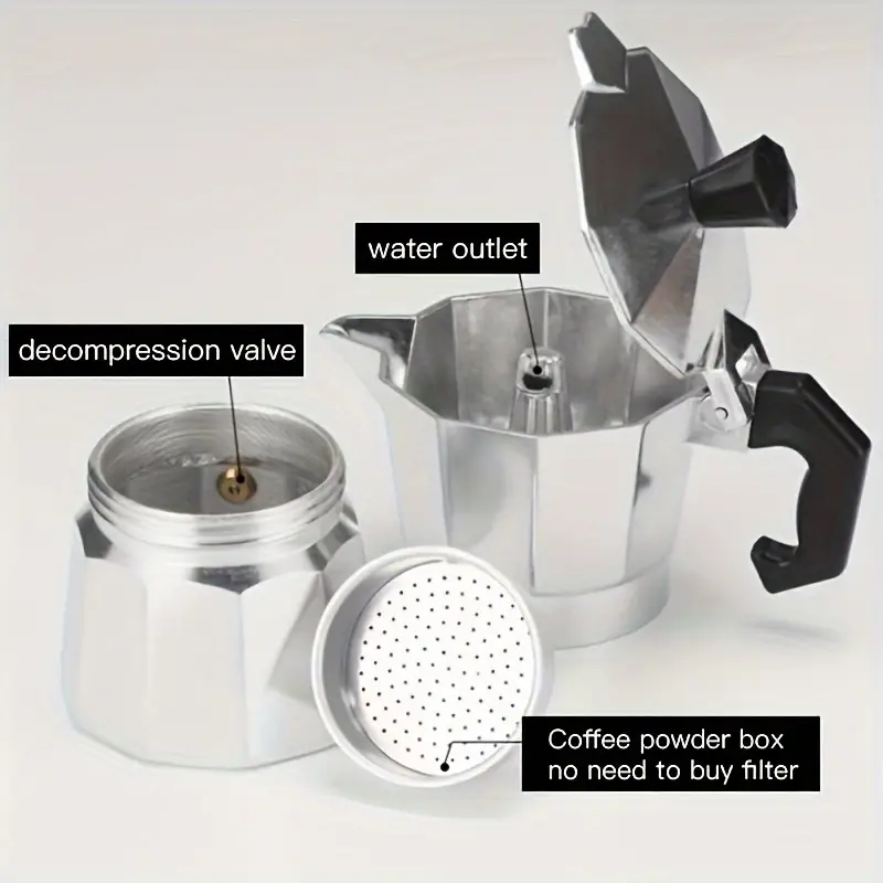 Classic Aluminum Moka Pot 50-3 - Moka Pot Stove 评论和价格