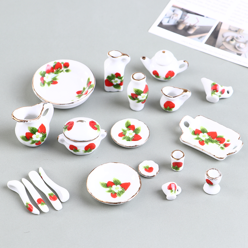 1 Set 1:12 Miniature Doll Hous - Coffee Tea House 评论和价格