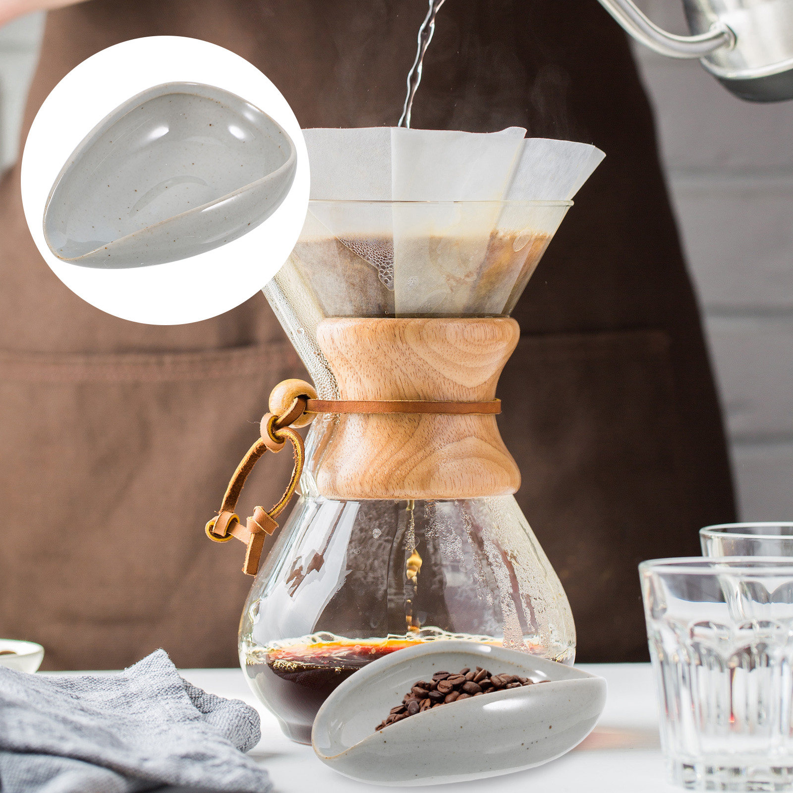 Ceramic Coffee Bean Tray Dosin - Coffee Tea And Leaf 评论和价格