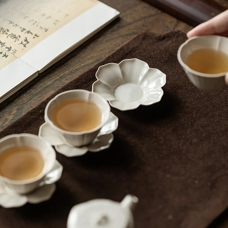Plant Ash Sunflower Coasters L - Coffee Tea Sugar Set 评论和价格