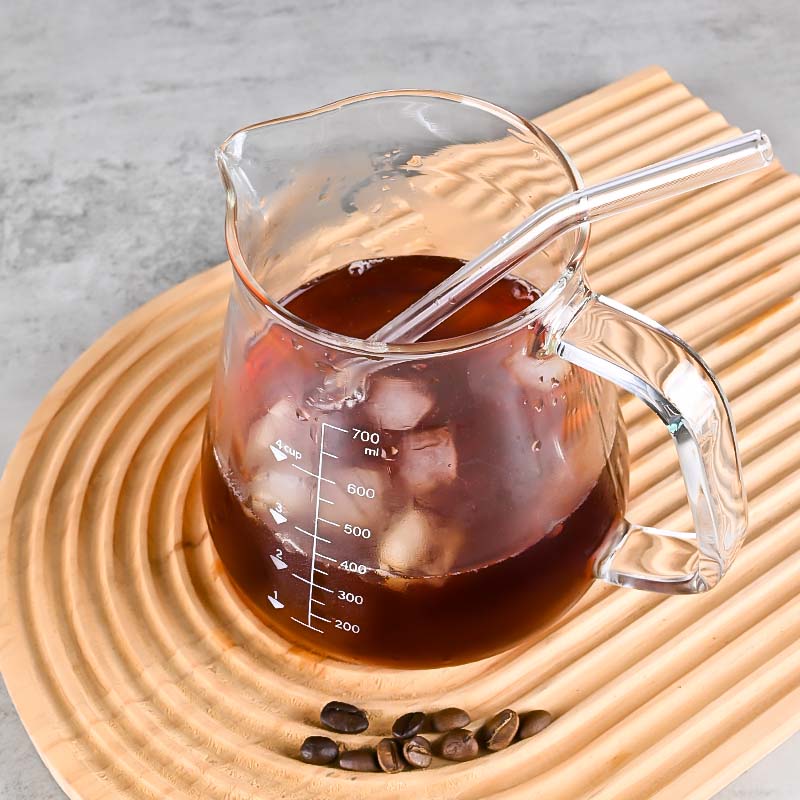 New High Borosilicate 700ml  G - Coffee And Tea Glass 评论和价格