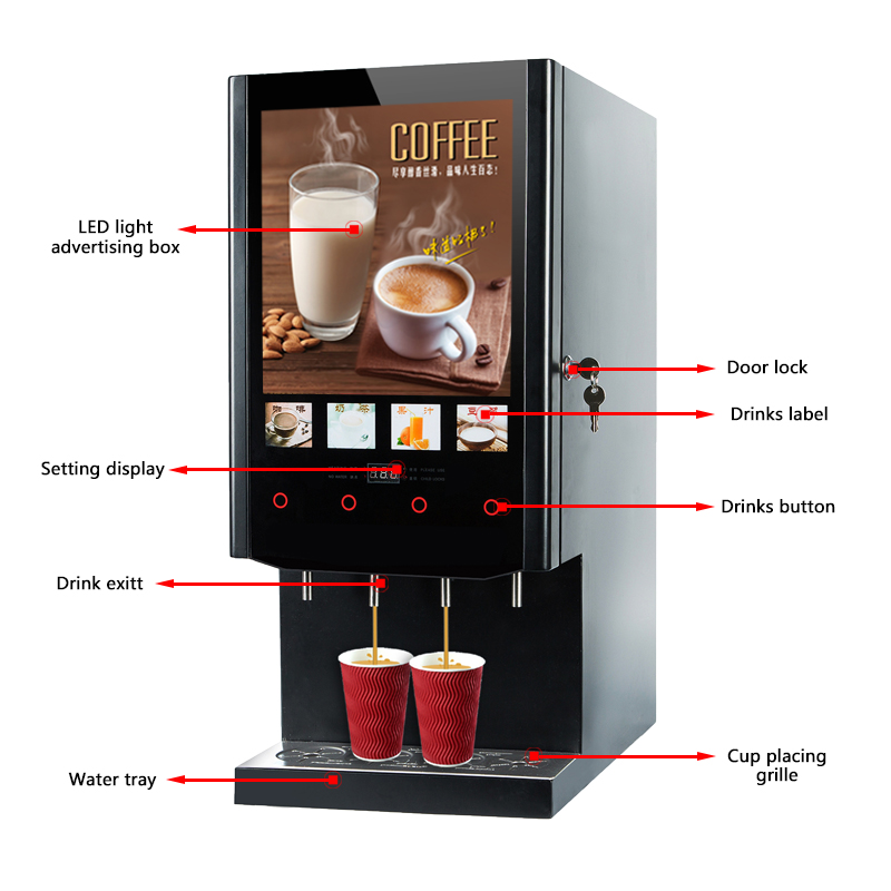 40S SUPIN Economical 4 Flavour - Coffee Tea Vending Machine 评论和价格