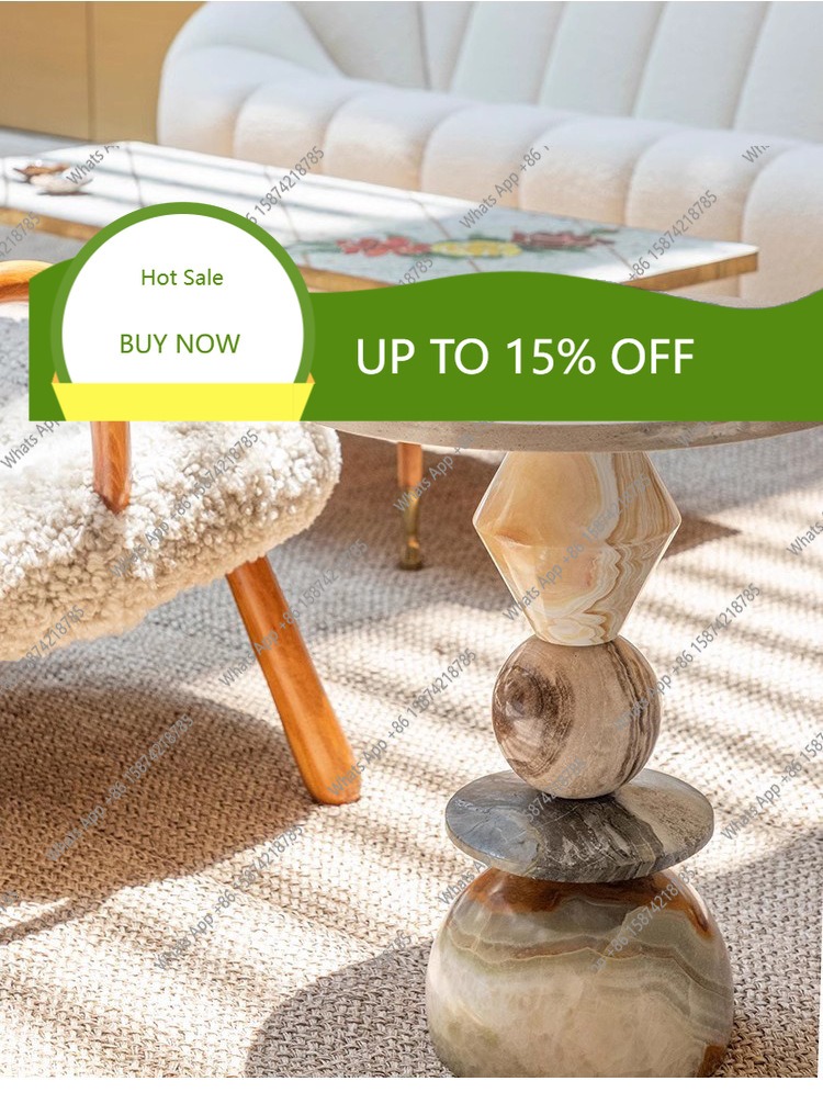 XS Round Marble Coffee Table A - Coffee Tea Nook 评论和价格