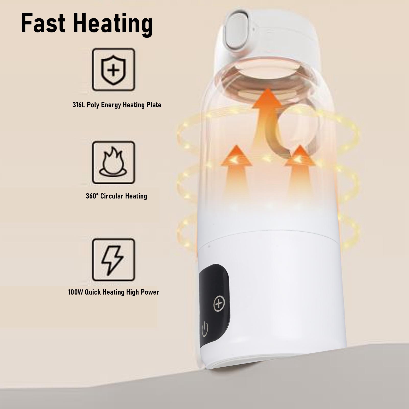 USB PD Fast Charge Portable El - Water Tea And Coffee 评论和价格