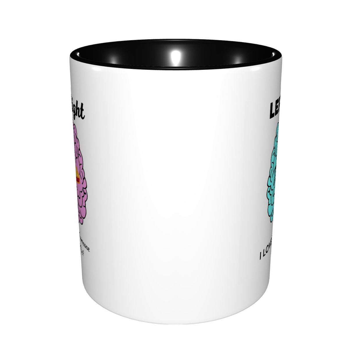 Left Right Brain Hemisphere Pi - Coffee Tea Jokes 评论和价格