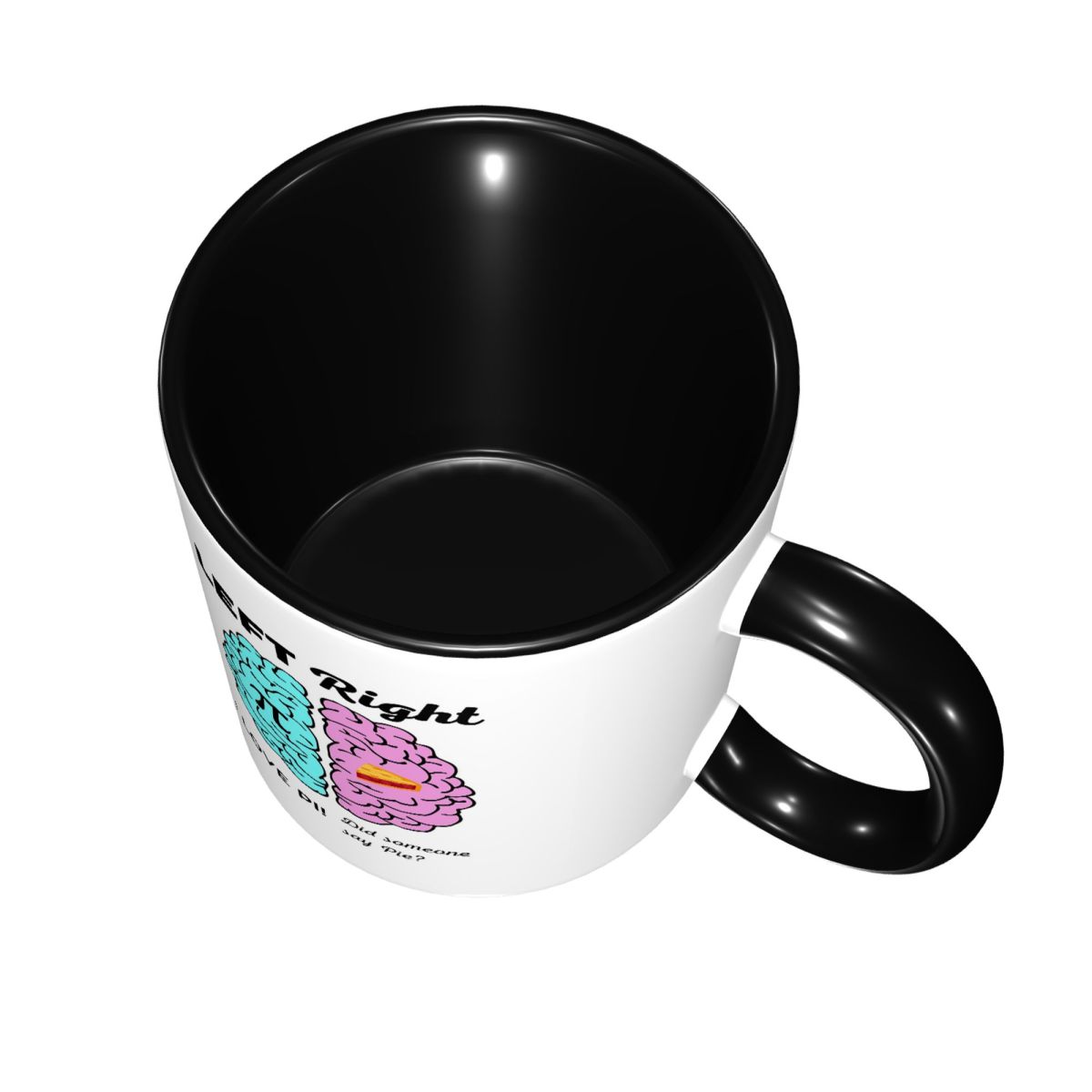 Left Right Brain Hemisphere Pi - Coffee Tea Jokes 评论和价格