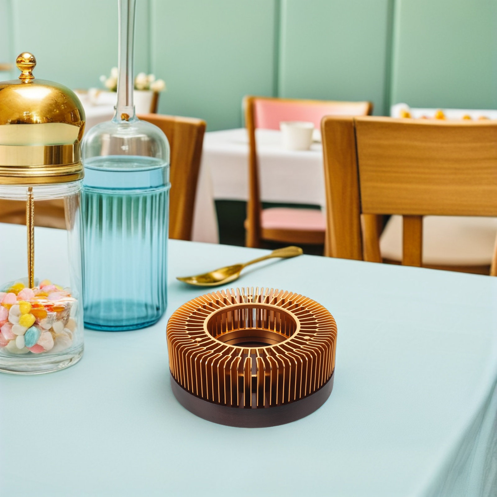 Gold Tea Pot Warmer Heater Alu - Coffee Tea Warmer 评论和价格