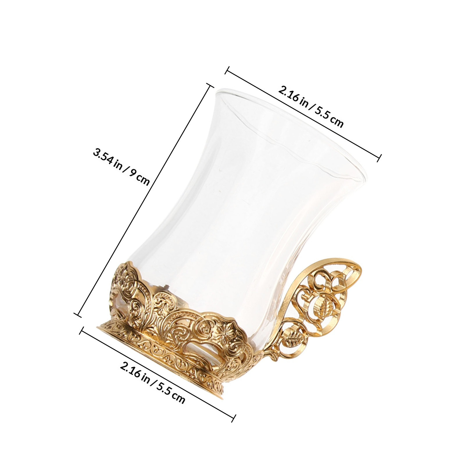 1Set Glass Coffee Cup Set Prem - Water Tea And Coffee 评论和价格