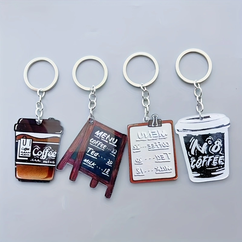 8pcs acrylic coffee cup keycha - Coffee & Tea Collective 评论和价格