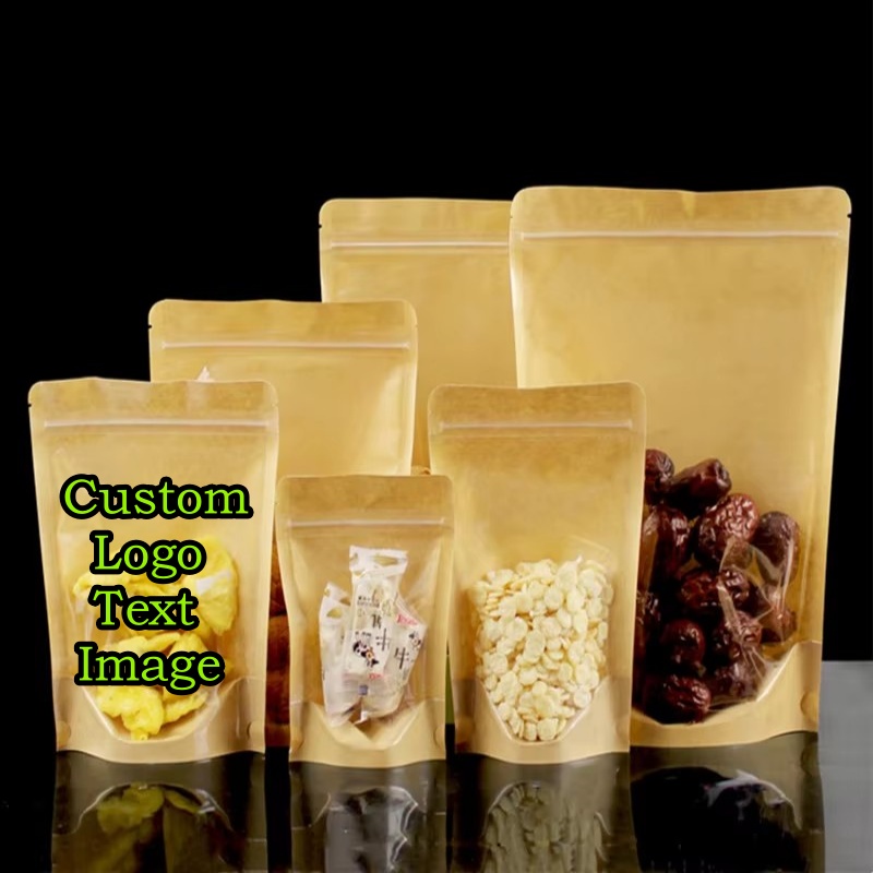 100PCS Clear Stand-up Kraft Pa - Coffee Tea House 评论和价格