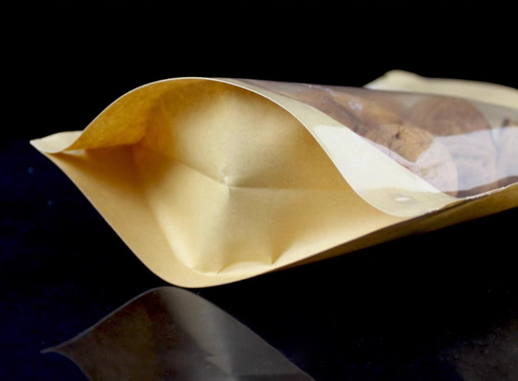 100PCS Clear Stand-up Kraft Pa - Coffee Tea House 评论和价格