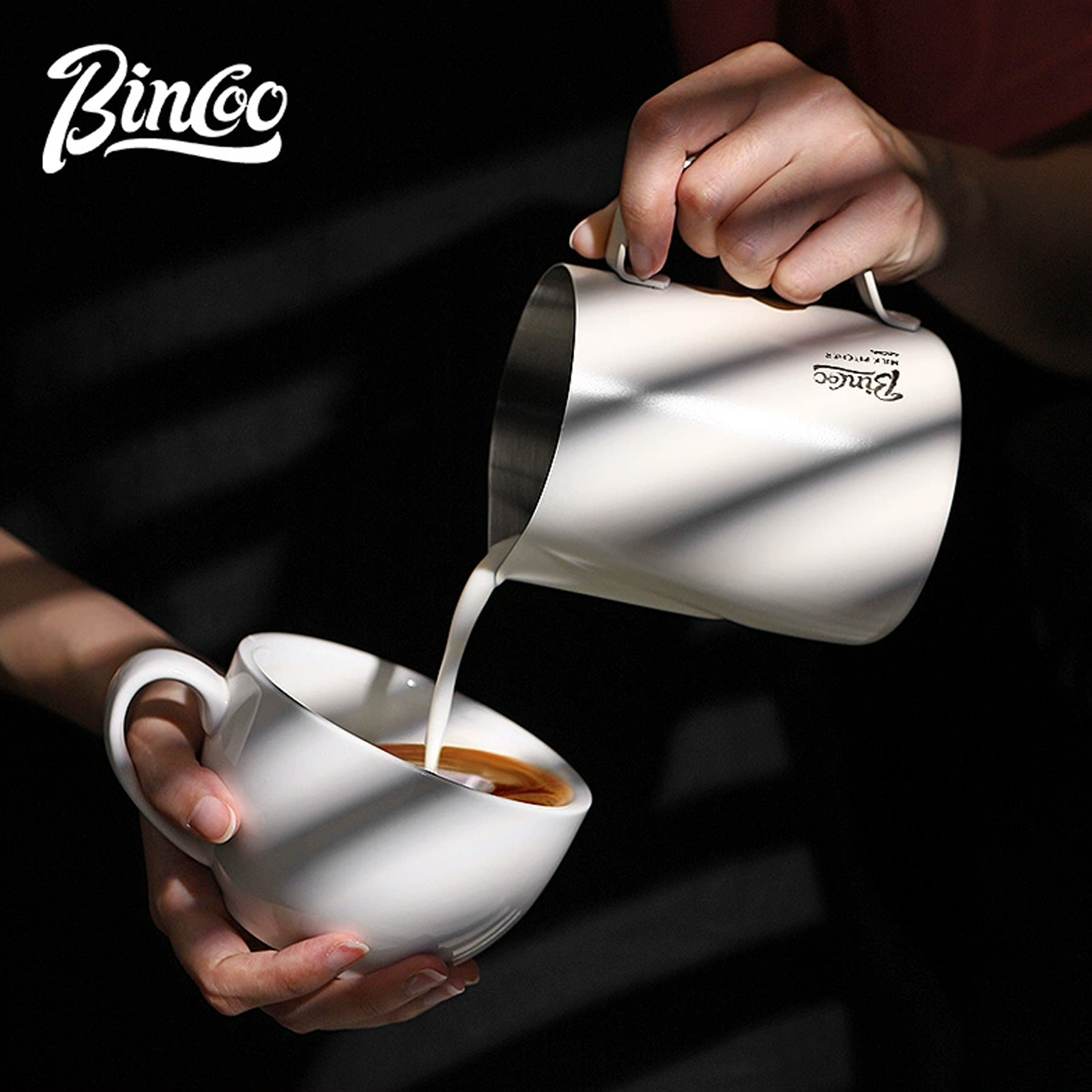 BINCOO 350/600ML Coffee Milk F - Barista Milk Jug 评论和价格