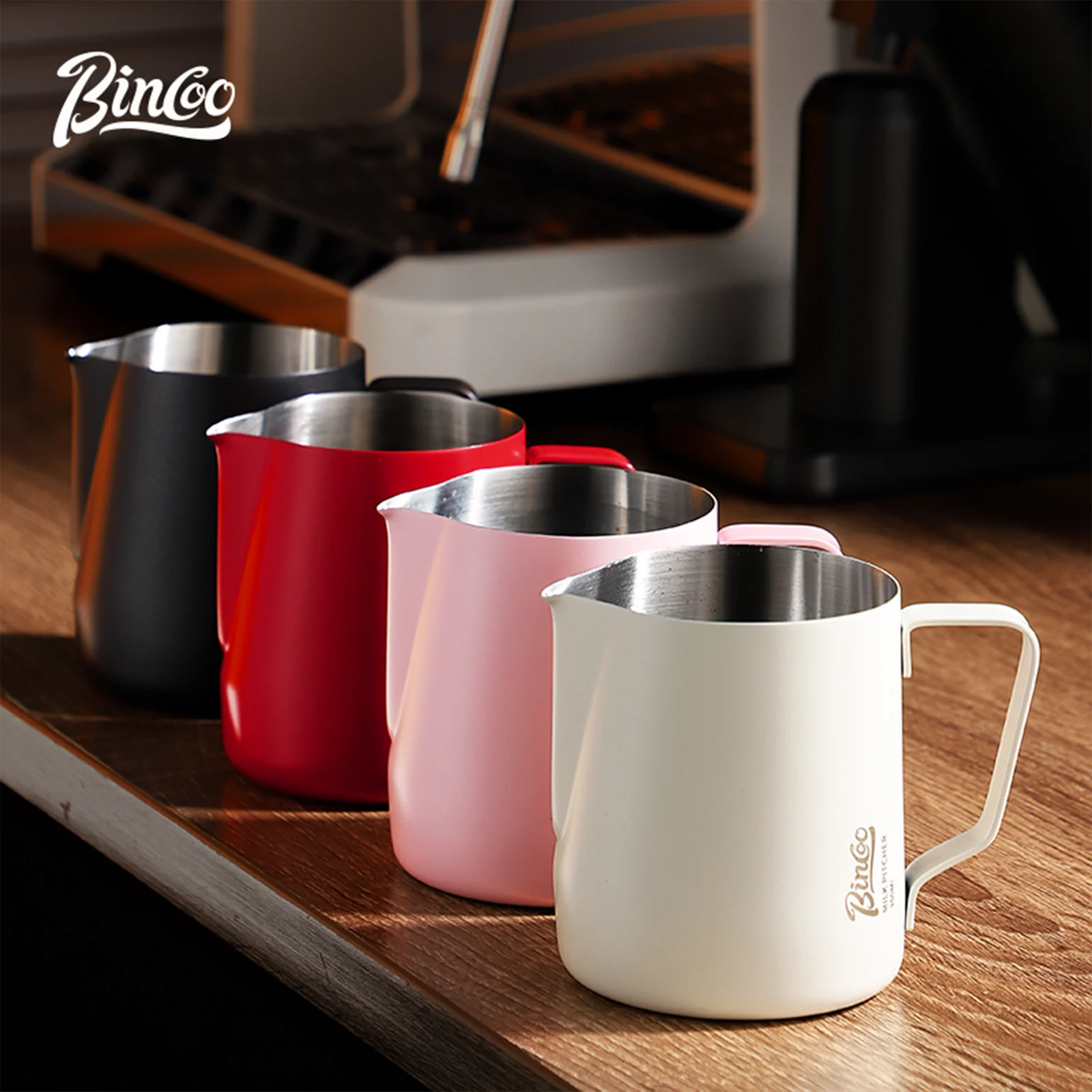 BINCOO 350/600ML Coffee Milk F - Barista Milk Jug 评论和价格