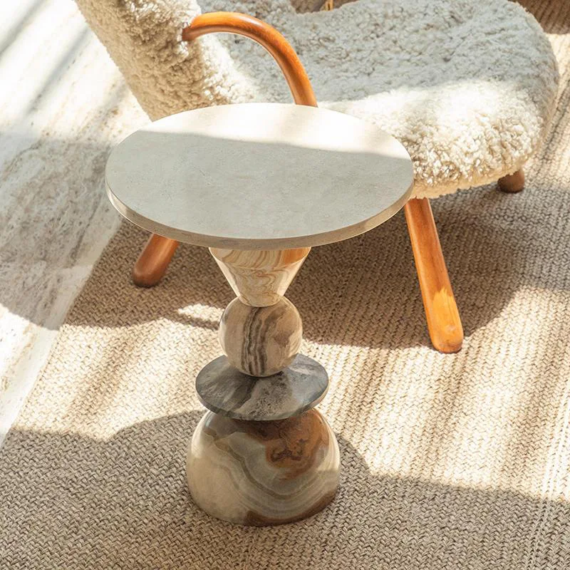 Any Size Custom Round Marble C - Coffee Tea Nook 评论和价格